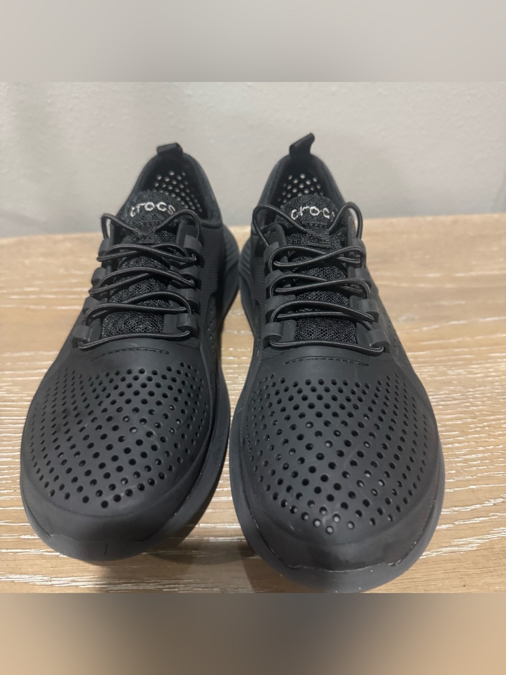 CROCS Men’s Black Sporty Slip-On Sneakers